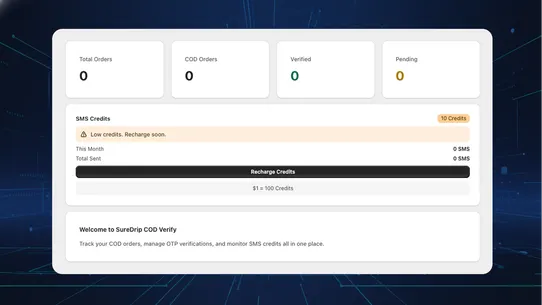SureDrip ‑ Order Confirmation screenshot