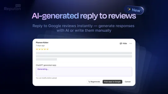 Google Reviews by Reputon screenshot