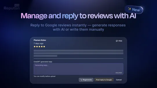 Google Reviews by Reputon screenshot