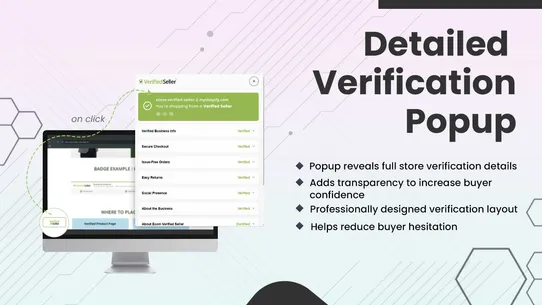 Ecom ‑ Trusted Seller Badges screenshot
