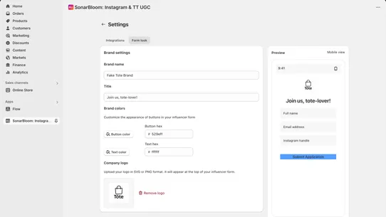 SonarBloom: Instagram &amp; TT UGC screenshot