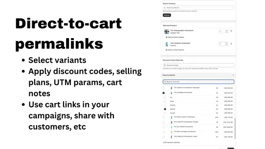 Mika: Cart Permalinks screenshot