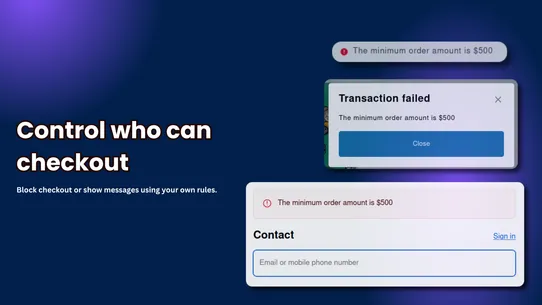 RuleCart: Conditional Checkout screenshot