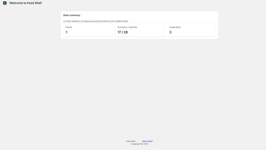 Feed Well screenshot