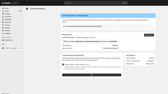 Tintell ‑ Record gift videos screenshot