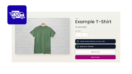 ESD: Estimated Shipping Date screenshot