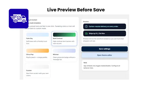 ESD: Estimated Shipping Date screenshot