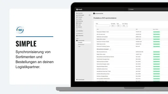 SVZ FULFILLMENT CONNECTOR screenshot