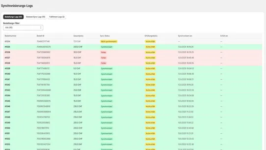 SVZ FULFILLMENT CONNECTOR screenshot