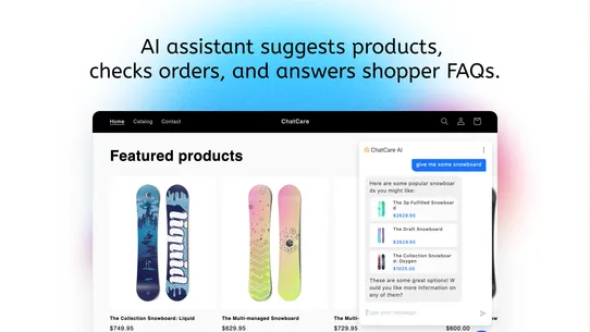 ChatCare AI Chatbot screenshot