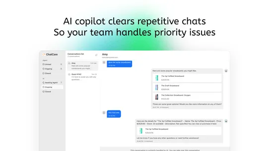 ChatCare AI Chatbot screenshot