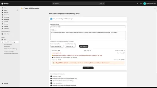 Texta NZ ‑ SMS Marketing screenshot