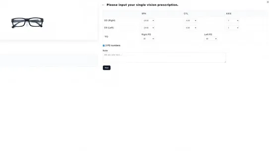 VX: Prescription Lens Tool screenshot