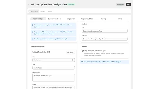 VX: Prescription Lens Tool screenshot