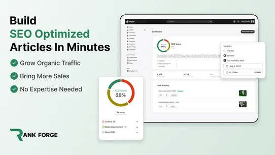 Rank Forge: SEO AI Blog Post screenshot