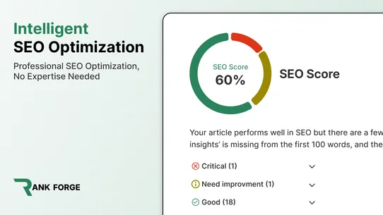 Rank Forge: SEO AI Blog Post screenshot