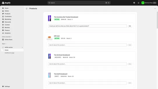 White Cactus screenshot