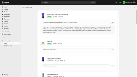 White Cactus screenshot