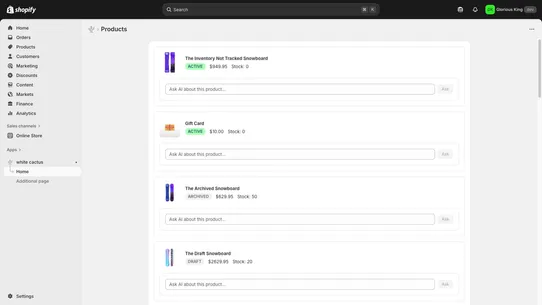 White Cactus screenshot