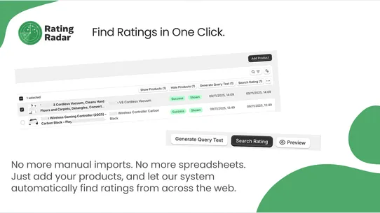 Rating Radar | AI Star Ratings screenshot