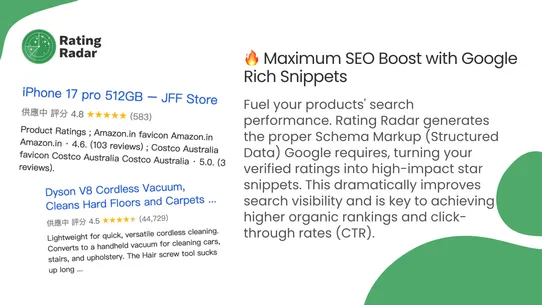 Rating Radar | AI Star Ratings screenshot