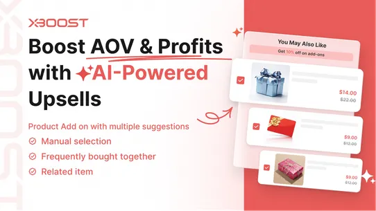 Xboost Product Upsell screenshot