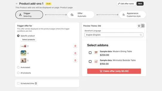 Xboost Product Upsell screenshot