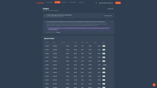 ProfitHelm: AI Profit Analyst screenshot