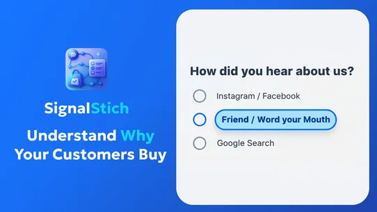 SignalStitch: Post‑Buy Survey screenshot
