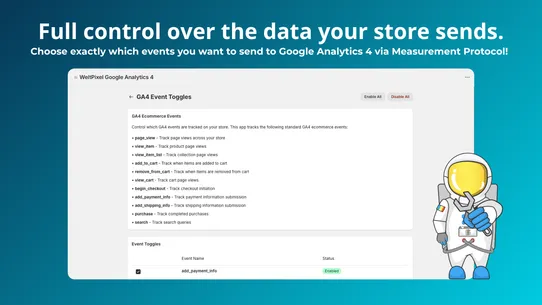 WeltPixel ‑ GA4 Tracking Pixel screenshot