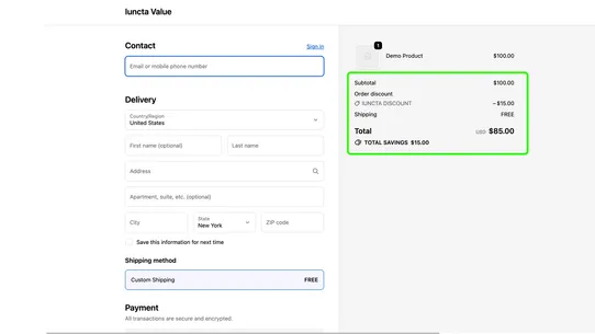 Iuncta Value screenshot