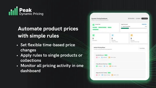 Peak ‑ Dynamic Pricing screenshot