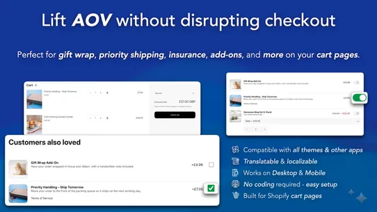 AS: Cart Page Checkbox Upsell screenshot