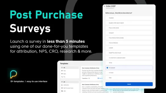 Pathlight Post Purchase Survey screenshot