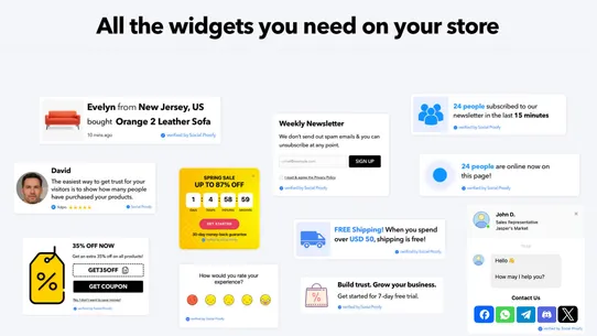 Social Proofy ‑ Sales Popup screenshot