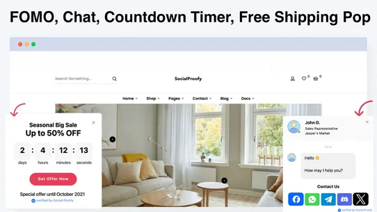 Social Proofy ‑ Sales Popup screenshot