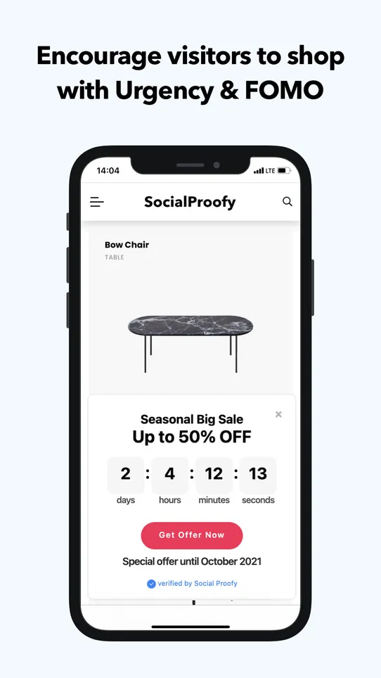 Social Proofy ‑ Sales Popup screenshot