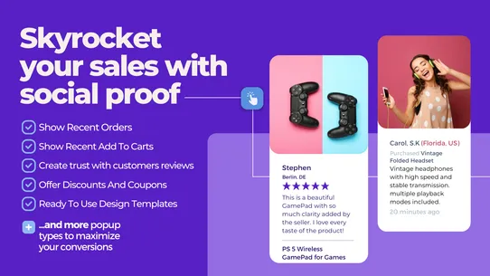 Popify ‑ Social Proof SalesPop screenshot