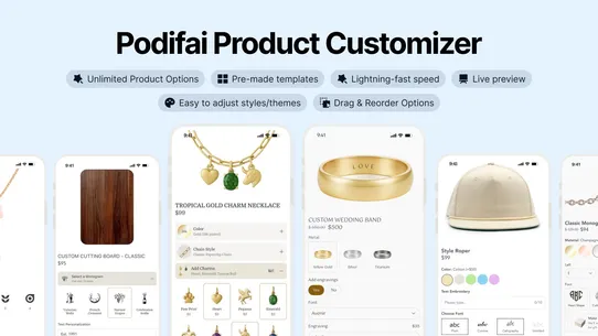 Podifai Product Customizer screenshot