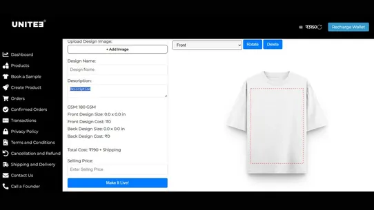 Unitee ‑ Print on Demand India screenshot