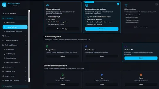 AI Call Center Assistflow App screenshot