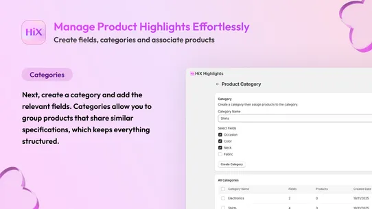 HiX ‑ Product Highlights screenshot