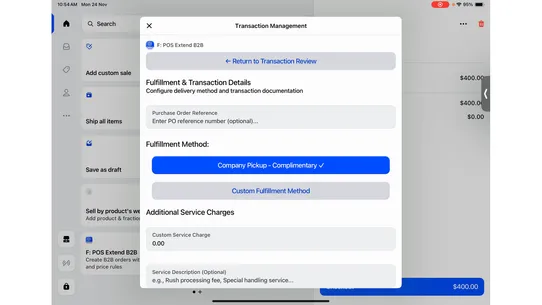 F: POS Extend B2B screenshot