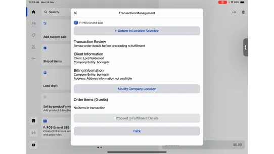 F: POS Extend B2B screenshot