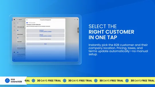 F: B2B POS Extend Wholesale screenshot
