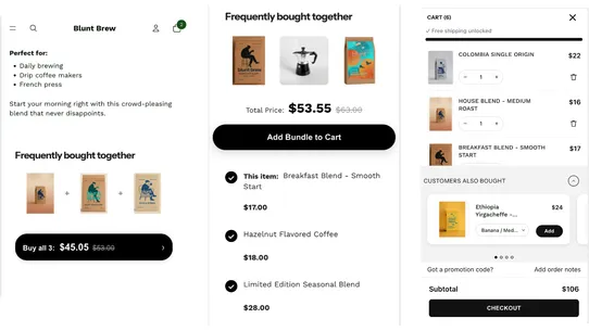 Cart Uplift: AI Upsells &amp; FBT screenshot