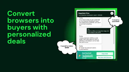 Fluxley: AI Price Negotiation screenshot