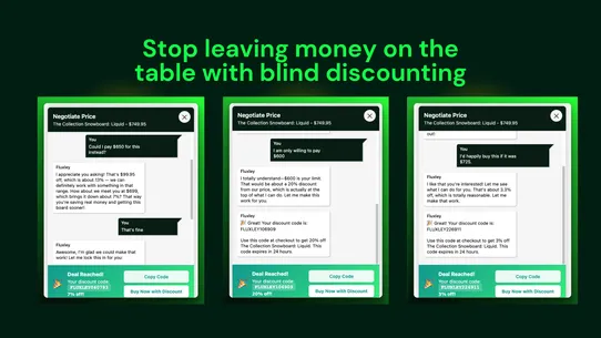 Fluxley: AI Price Negotiation screenshot