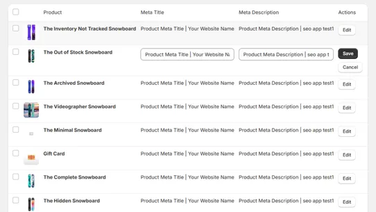 Bulk Meta Updater screenshot
