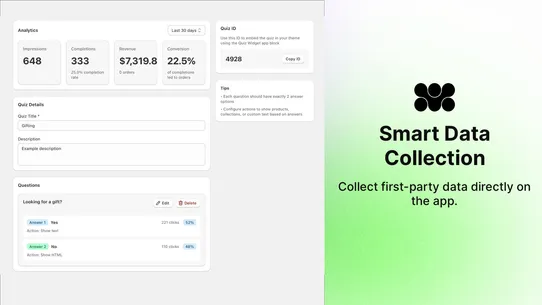 Simple Product Quiz Survey screenshot